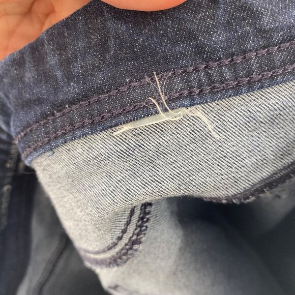 Chicos Jeans Womens 1.5 US 10 Blue Dark Wash Denim Girlfriend Slim Ankle Pull On - Picture 6 of 11